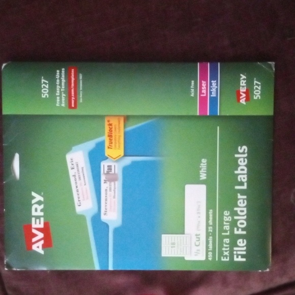 Extra la large folder labels (5027) nwt - Picture 1 of 2